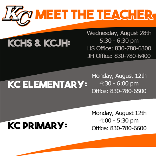 KCISD Meet the Teacher Advertisement
