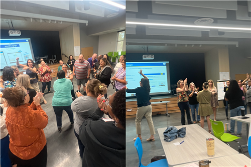 Photos of Teachers going through training