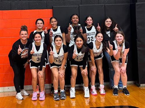  7th grade team with trophy